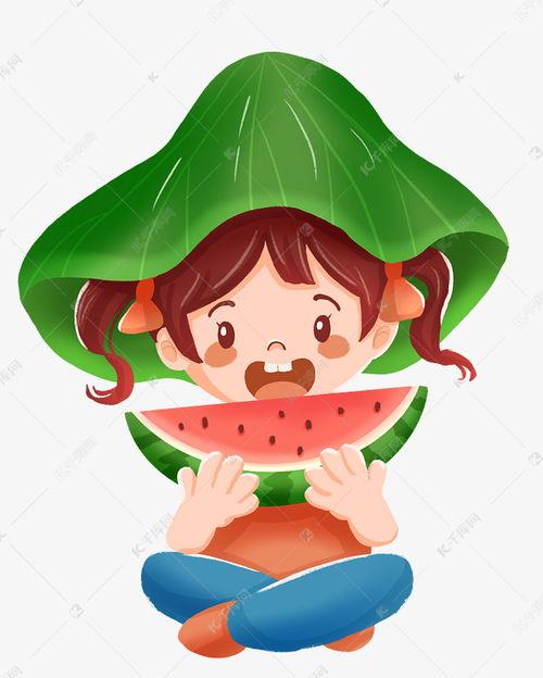 夏天人物吃瓜照片,夏日人物吃瓜瞬间捕捉